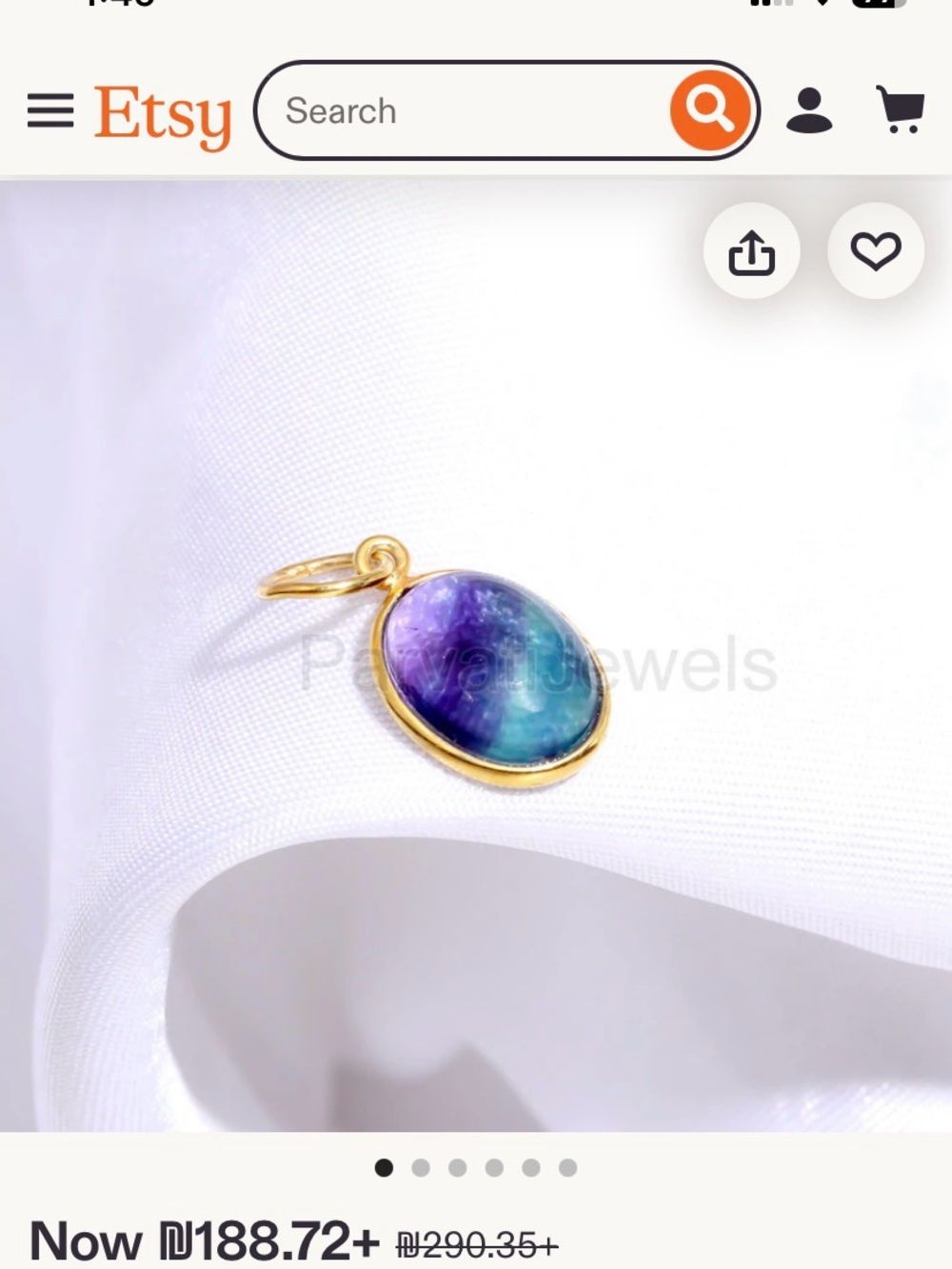 Gold Bezel Multi-Color Oval Stone Pendant Necklace - Women Jewelry